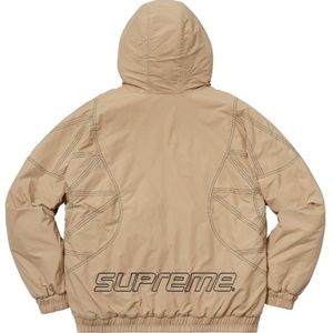 Supreme Zig Zag Stitch puffy jacket